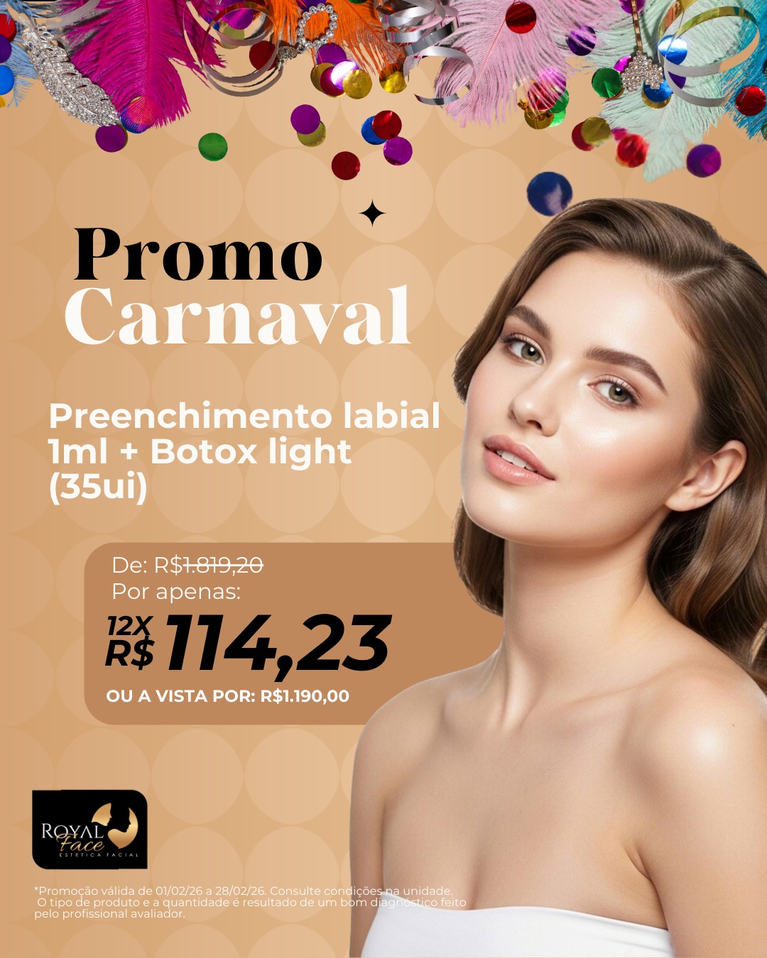 Clínica de Estética Royal Face Promoção do momento